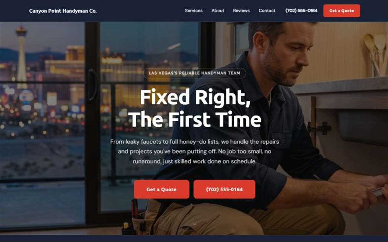 Canyon Point Handyman Co. — live demo website